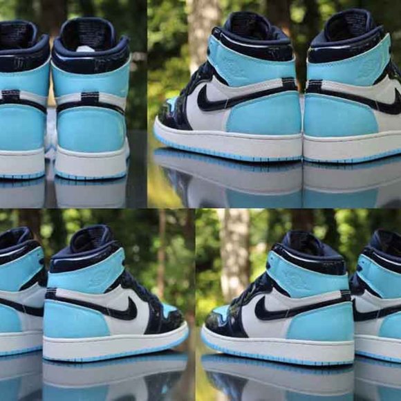 Air Jordan 1 High OG UNC Patent Women’s Size 7 - Picture 10 of 15